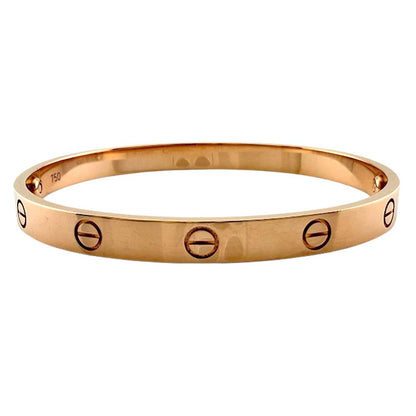 Cartier Love Bracelet with Driver Bangle 18k K18 Pink Gold Ladies Cartier Used