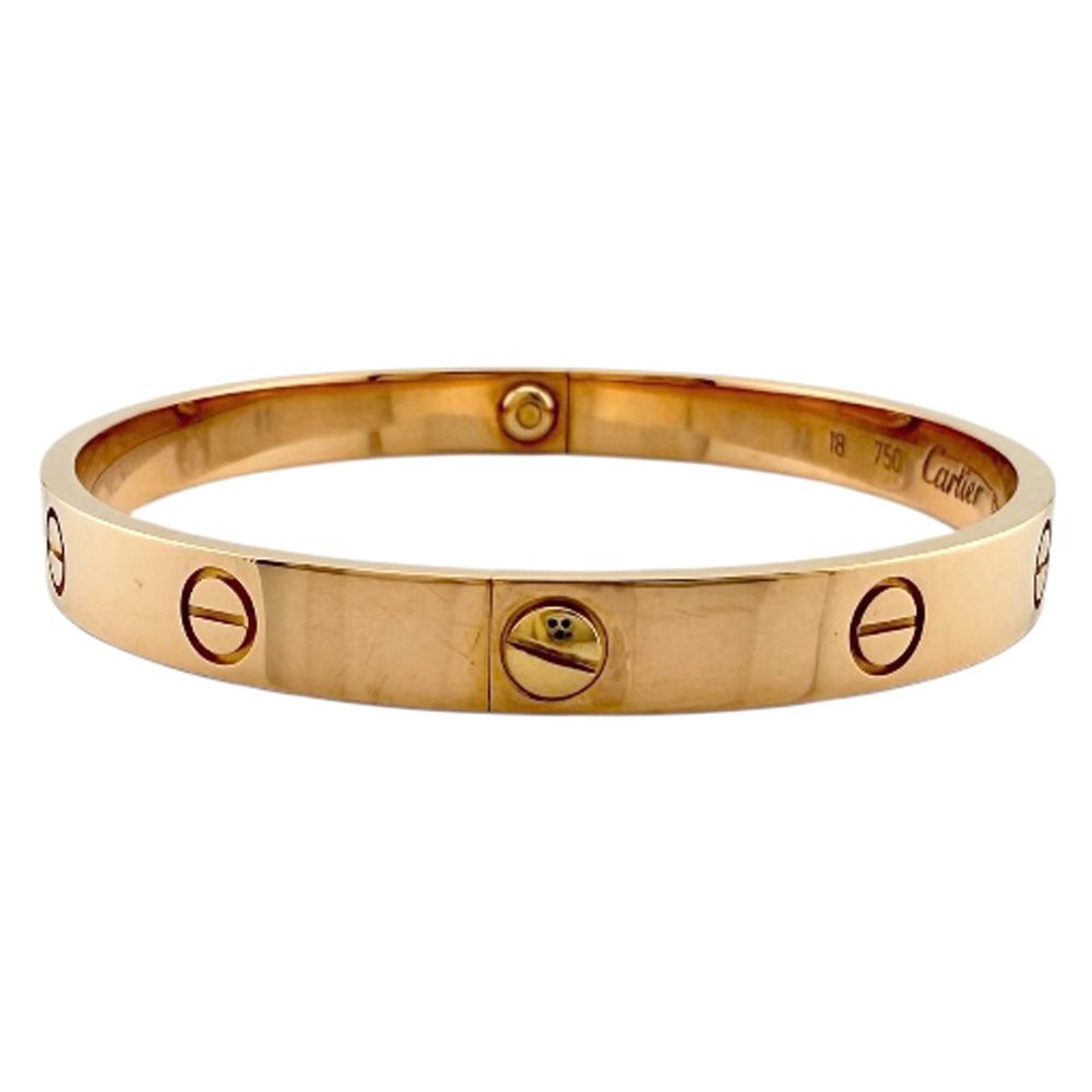 Cartier Love Bracelet with Driver Bangle 18k K18 Pink Gold Ladies Cartier Used