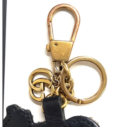 Gucci Key Folder Charm Stone Heart Leather 02 Bs356