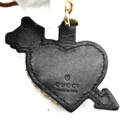 Gucci Key Folder Charm Stone Heart Leather 02 Bs356