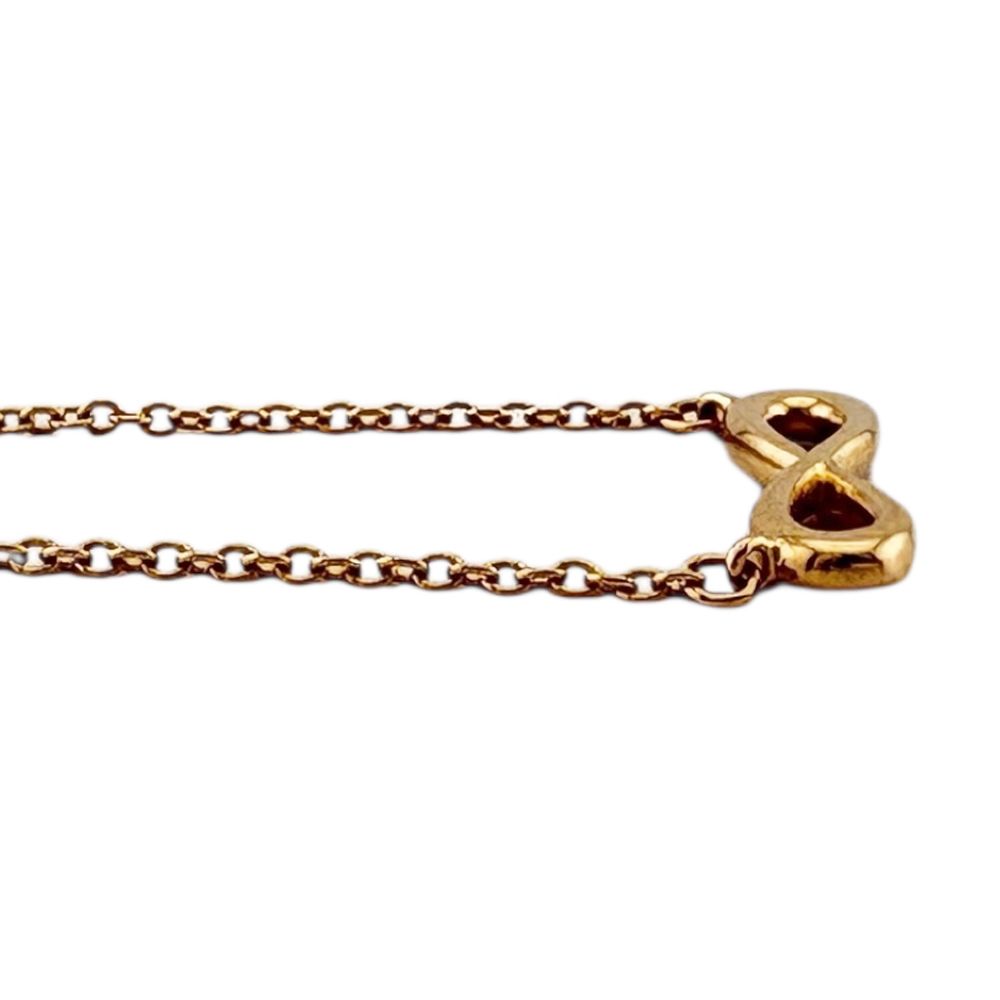Tiffany Infinity Necklace 18k K18 Pink Gold Women's Tiffany & Co Used Tiffany
