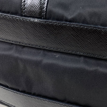 Prada Logo Plate Tote Shoulder Bag Tote Bag Nylon Nero (Black) Women