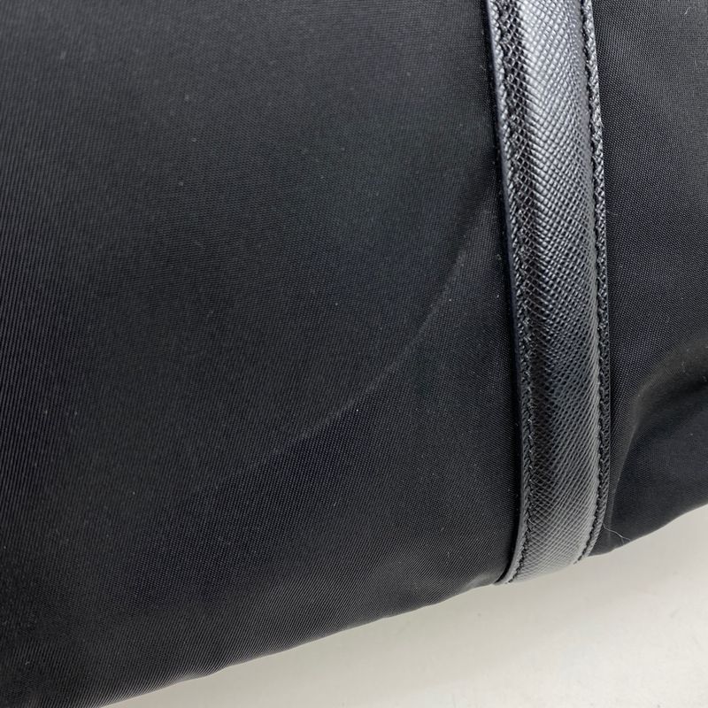 Prada Logo Plate Tote Shoulder Bag Tote Bag Nylon Nero (Black) Women