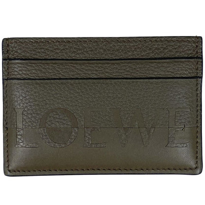 Loewe Logo Card Case Signature Plain Card Holder Pass Case Card Case Leather