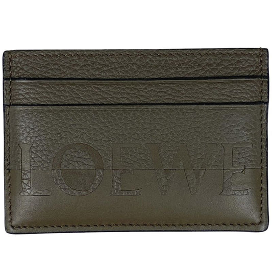 Loewe Logo Card Case Signature Plain Card Holder Pass Case Card Case Leather