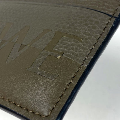 Loewe Logo Card Case Signature Plain Card Holder Pass Case Card Case Leather