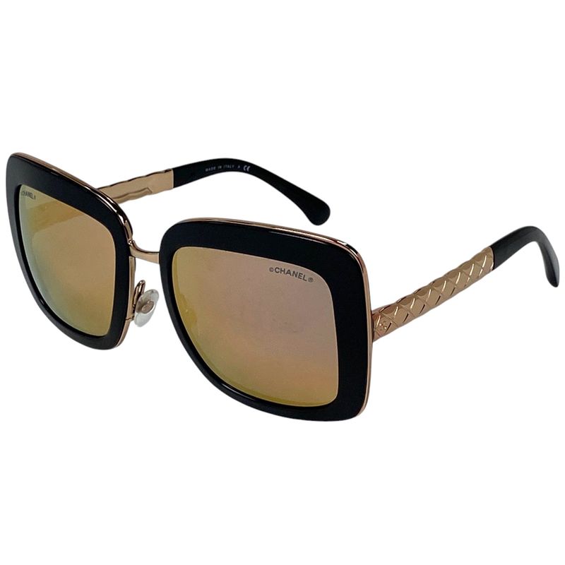 Chanel Coco Mark Sunglass Es Matelasse Sunglass Es Plastic Black 5369 Ladies