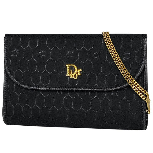 Christian Dior Honeycomb Pattern Chain Shoulder Bag 2way Clutch Bag Shoulder