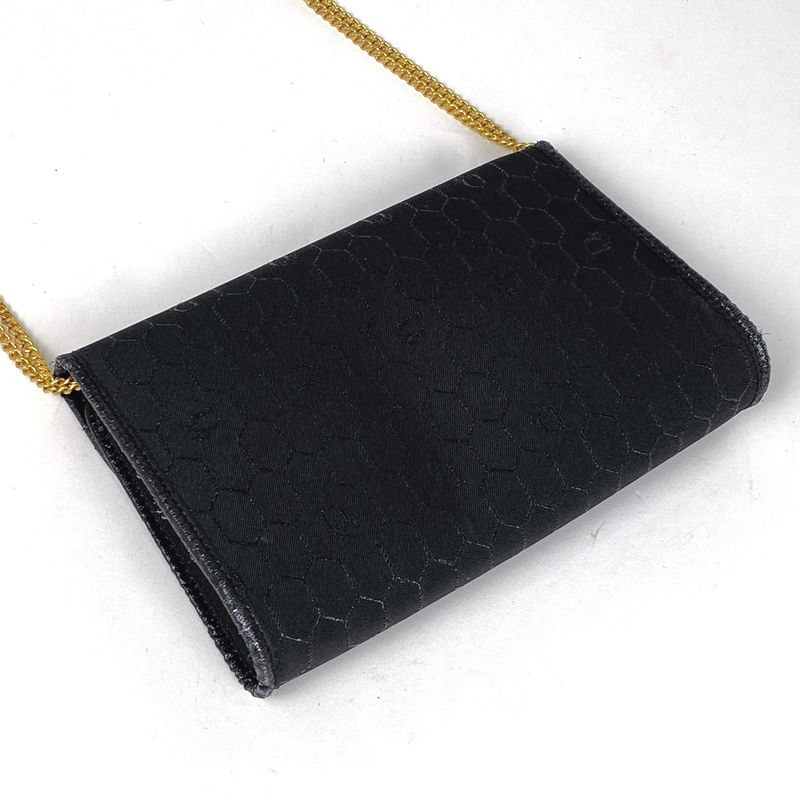 Christian Dior Honeycomb Pattern Chain Shoulder Bag 2way Clutch Bag Shoulder