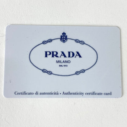 Prada Logo Plate Shoulder Bag 2way Draw String Shape Shoulder Bag Nylon Nero