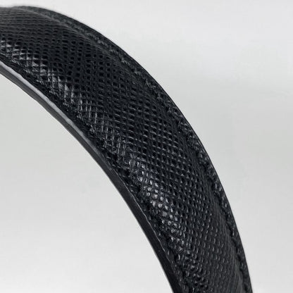 Prada Logo Plate Shoulder Bag 2way Draw String Shape Shoulder Bag Nylon Nero