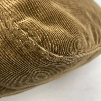 Fendi Zucca Logo Shoulder Bag One Shoulder Handbag Shoulder Bag Corduroy Brown