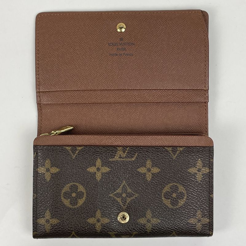 Louis Vuitton Porte Monet Bier Tresor Billfold Wallet with Coin Purse Monogram