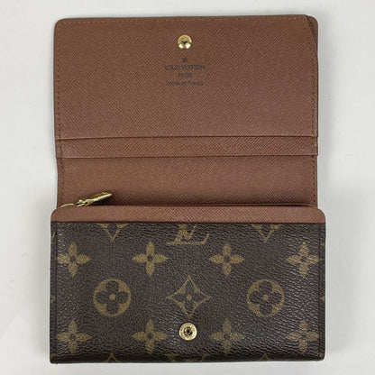 Louis Vuitton Porte Monet Bier Tresor Billfold Wallet with Coin Purse Monogram