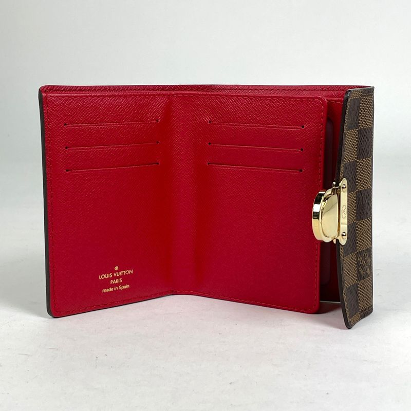 Louis Vuitton Portefeuille Koala Trifold Bifold Wallet Damier Brown N60005 Women