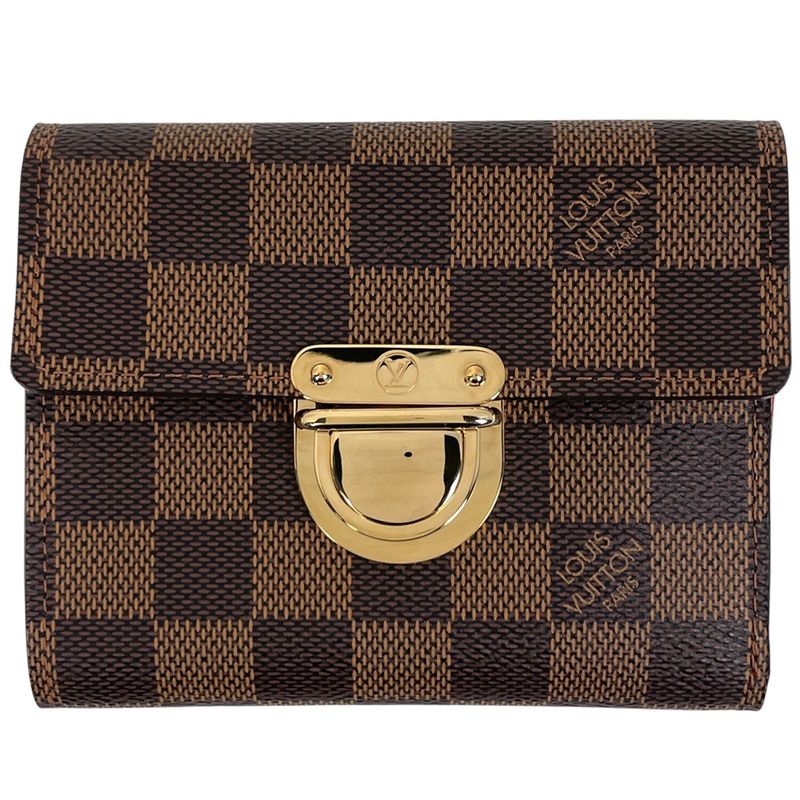 Louis Vuitton Portefeuille Koala Trifold Bifold Wallet Damier Brown N60005 Women