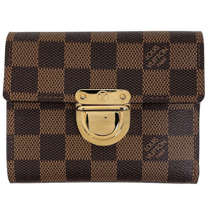 Louis Vuitton Portefeuille Koala Trifold Bifold Wallet Damier Brown N60005 Women