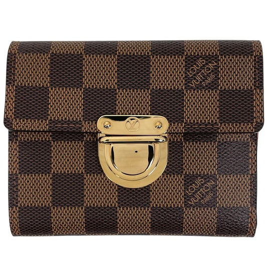 Louis Vuitton Portefeuille Koala Trifold Bifold Wallet Damier Brown N60005 Women