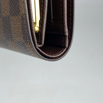 Louis Vuitton Porte Feuille Viennois Billfold Wallet with Coin Purse Damier