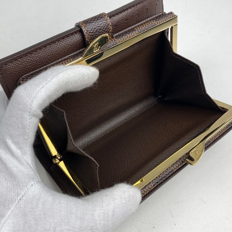 Louis Vuitton Porte Feuille Viennois Billfold Wallet with Coin Purse Damier