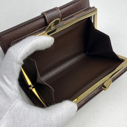 Louis Vuitton Porte Feuille Viennois Billfold Wallet with Coin Purse Damier