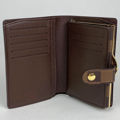 Louis Vuitton Porte Feuille Viennois Billfold Wallet with Coin Purse Damier