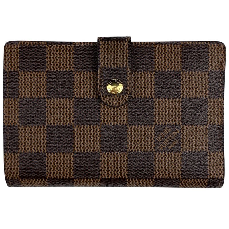 Louis Vuitton Porte Feuille Viennois Billfold Wallet with Coin Purse Damier