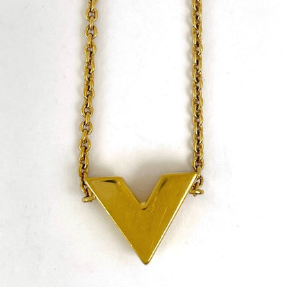 Louis Vuitton Escential V Bracelet Logo Bangle Chain Bracelet GP Gold Ladies