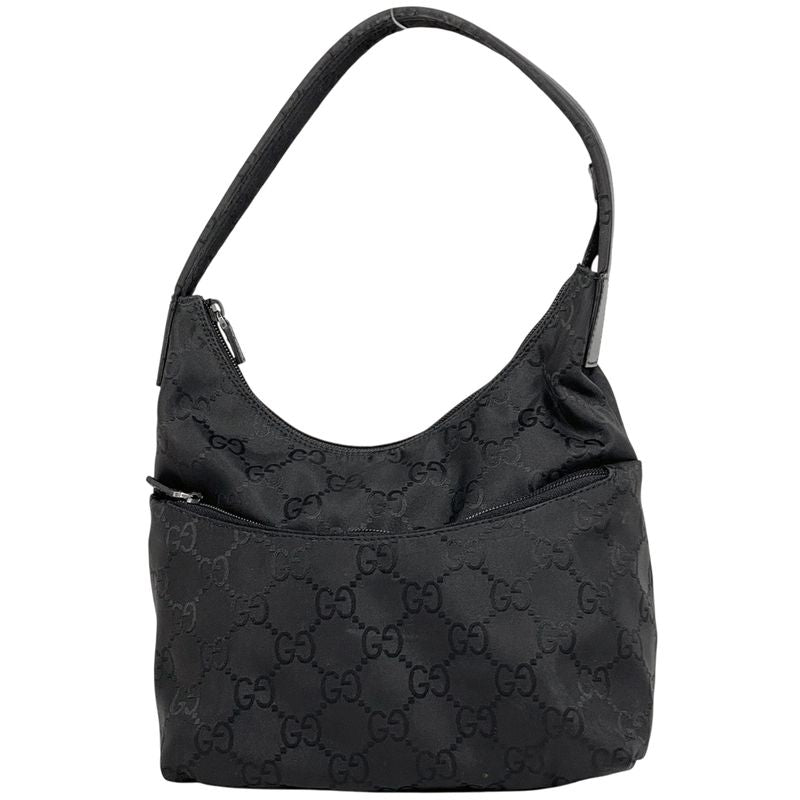 Gucci GG Pattern Shoulder Bag One Shoulder Handbag Shoulder Bag Nylon Black
