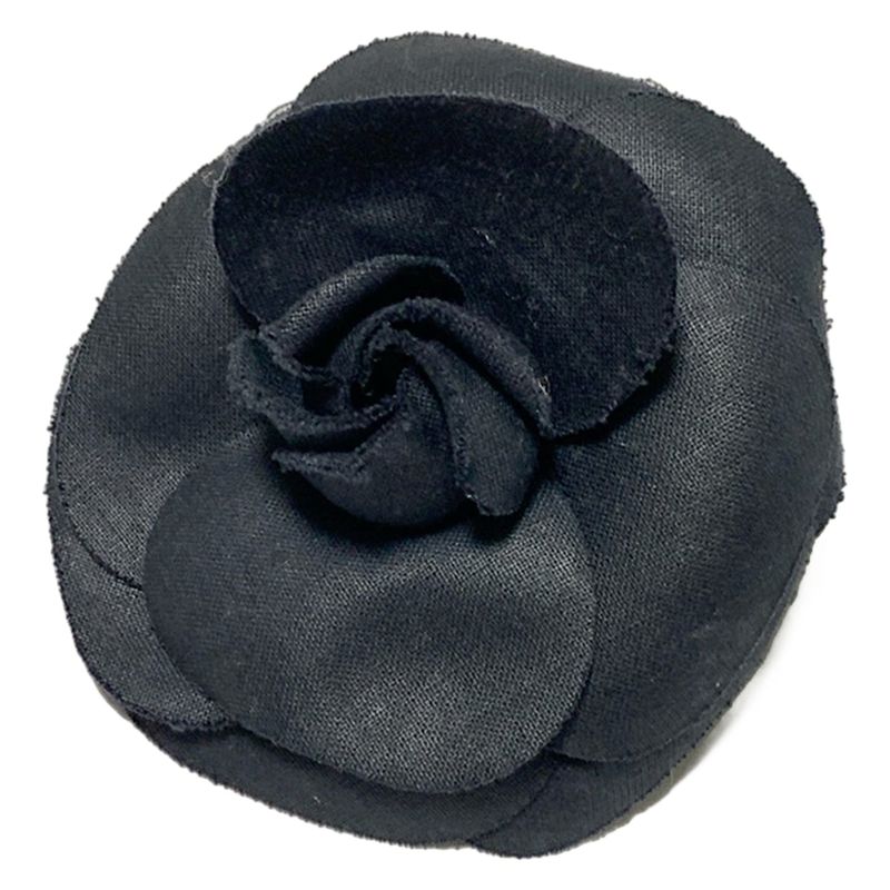 Chanel Corsage Camellia Dark Navy and Gold