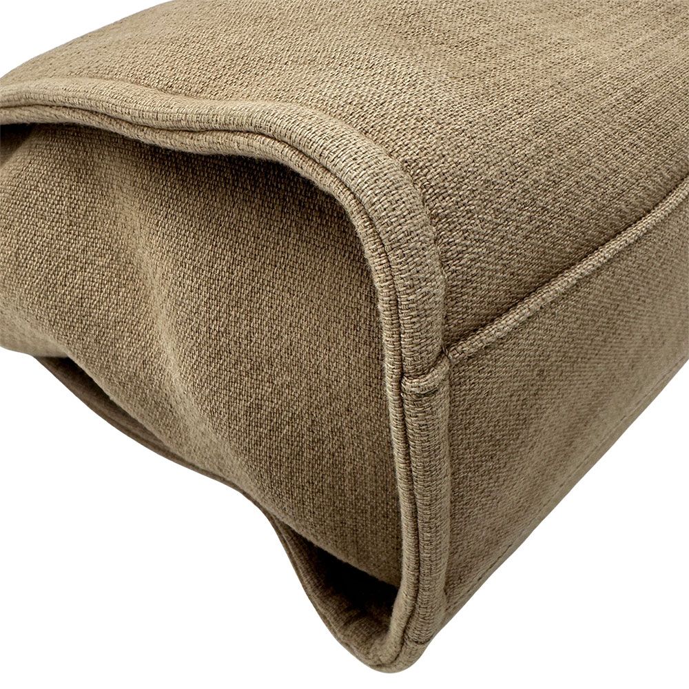 Chanel Bag Women'S Brand Tote Bag Deauville Chain Tote Canvas Beige Silver