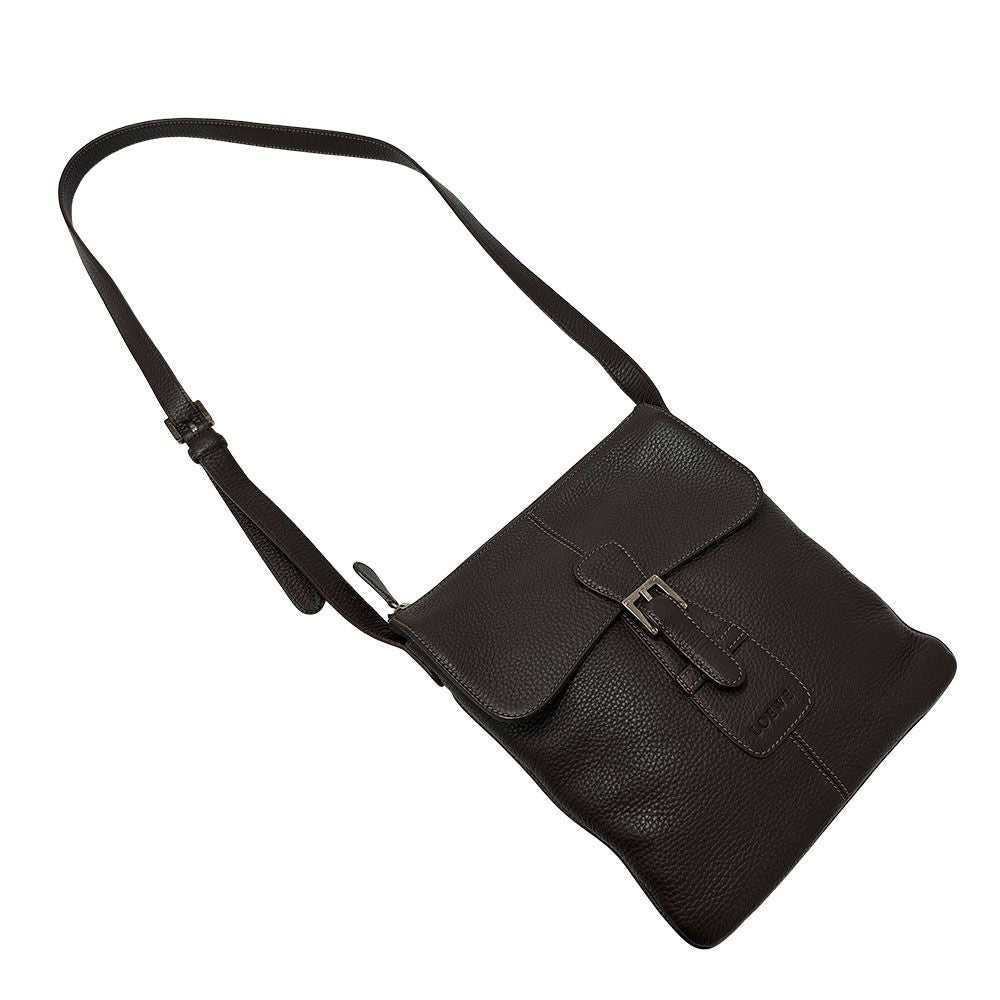 Loewe Bag Women'S Brand Shoulder Bag Leather Velazquez Dark Brown Black Stylish