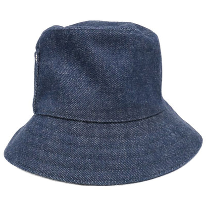 Hermes Helen Silky Denim Pocket Bucket Hat 57