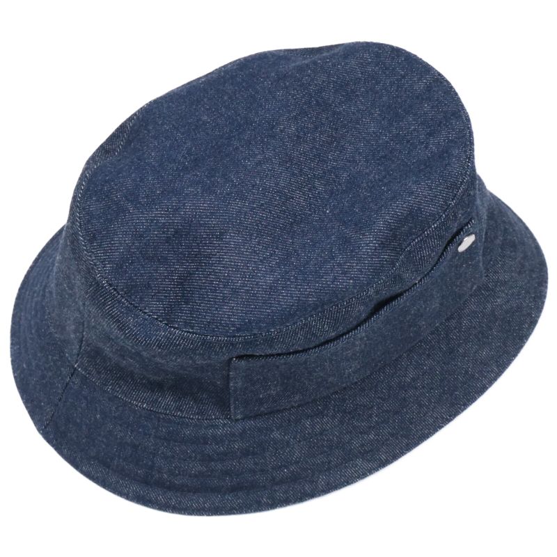Hermes Helen Silky Denim Pocket Bucket Hat 57