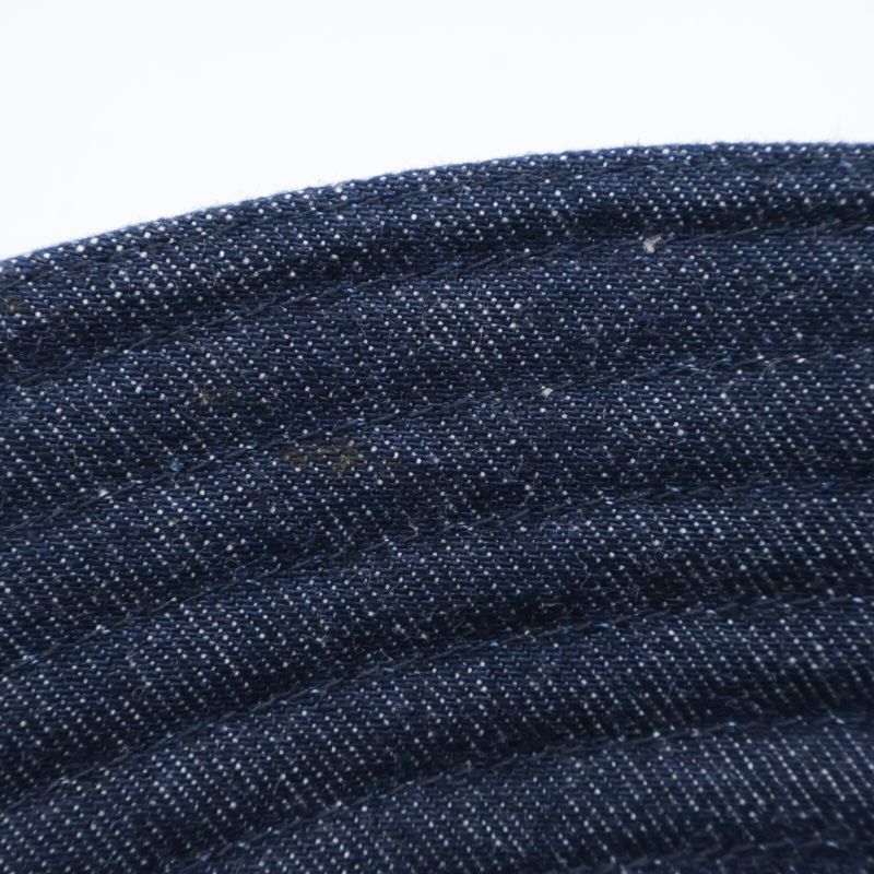 Hermes Helen Silky Denim Pocket Bucket Hat 57