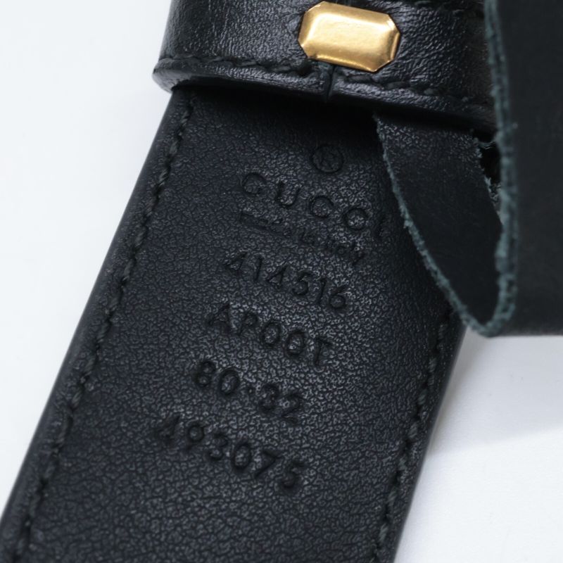 Gucci 414516 Double G Slim 80 32
