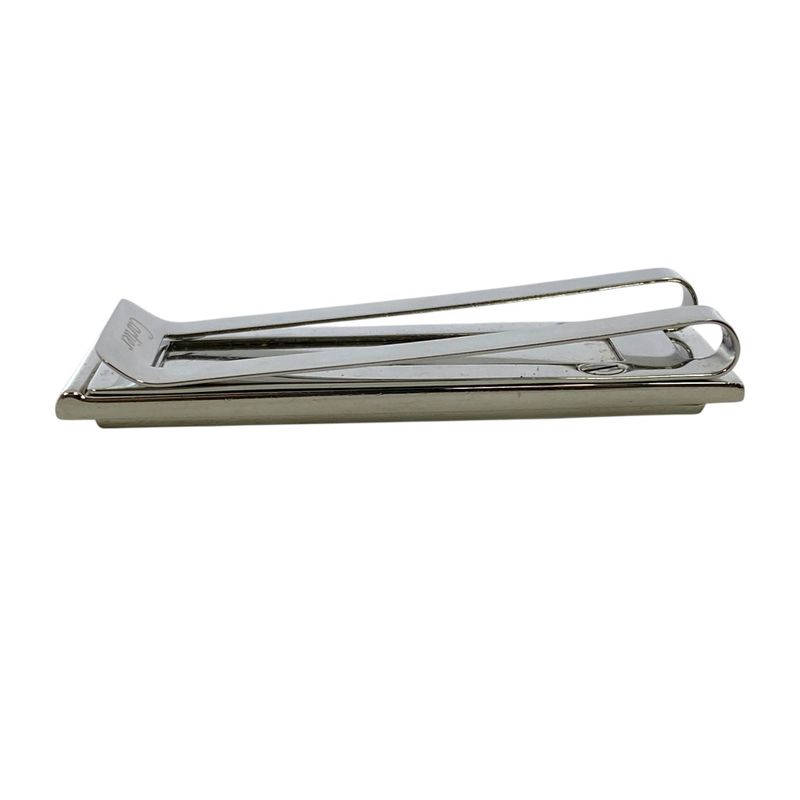 Cartier C De Cartier Decor Money Clip Accessory Logo Pattern Metal Silver