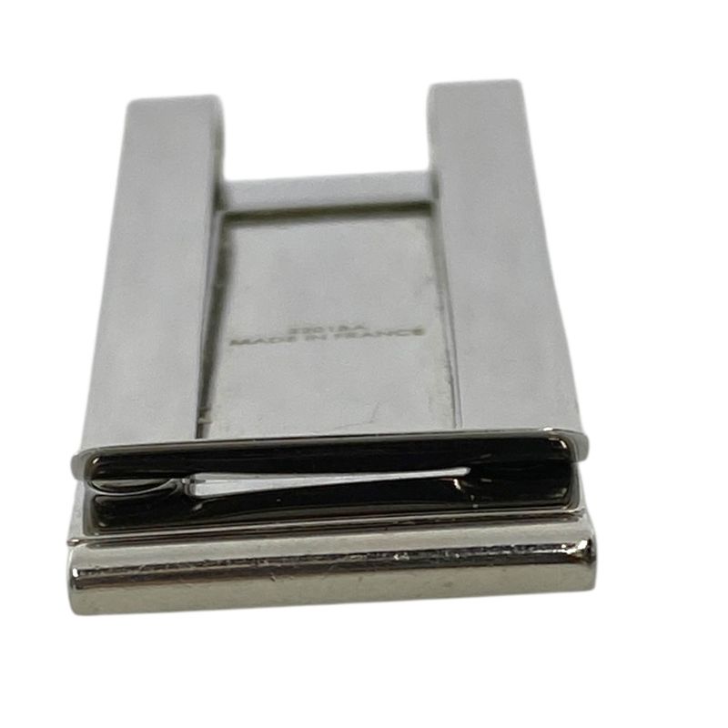 Cartier C De Cartier Decor Money Clip Accessory Logo Pattern Metal Silver