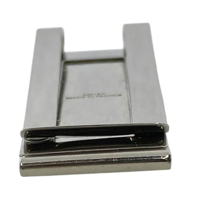 Cartier C De Cartier Decor Money Clip Accessory Logo Pattern Metal Silver