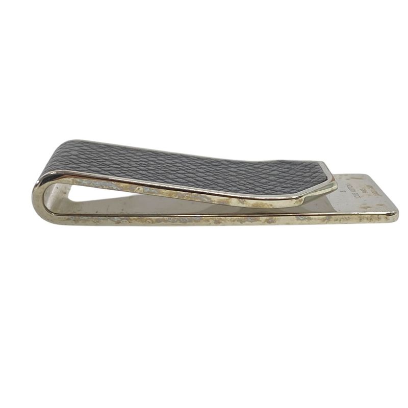 Louis Vuitton Money Clip Bill Clip Neo LV Club Accessory Logo Silver Black