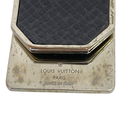 Louis Vuitton Money Clip Bill Clip Neo LV Club Accessory Logo Silver Black