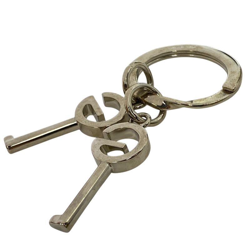 Gucci Key Ring Key Holder G Logo Key Motif Silver Metal 296551 Gucci Unisex