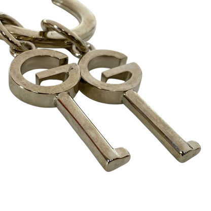 Gucci Key Ring Key Holder G Logo Key Motif Silver Metal 296551 Gucci Unisex