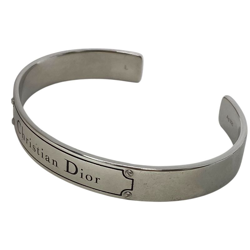 Current Model Christian Dior Logo Bracelet Bangle Accessory Jewelry Metal