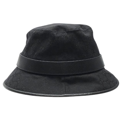 Gucci GG Canvas Bucket Hat Bucket Hat Double G Logo Black Cotton Polyester