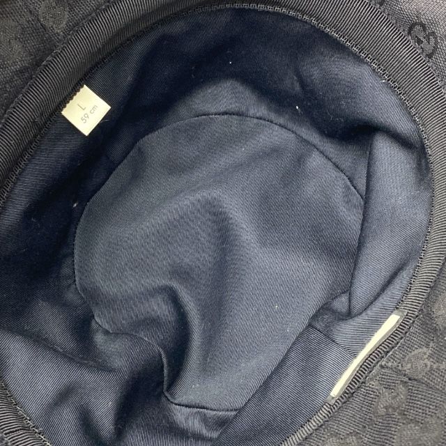 Gucci GG Canvas Bucket Hat Bucket Hat Double G Logo Black Cotton Polyester