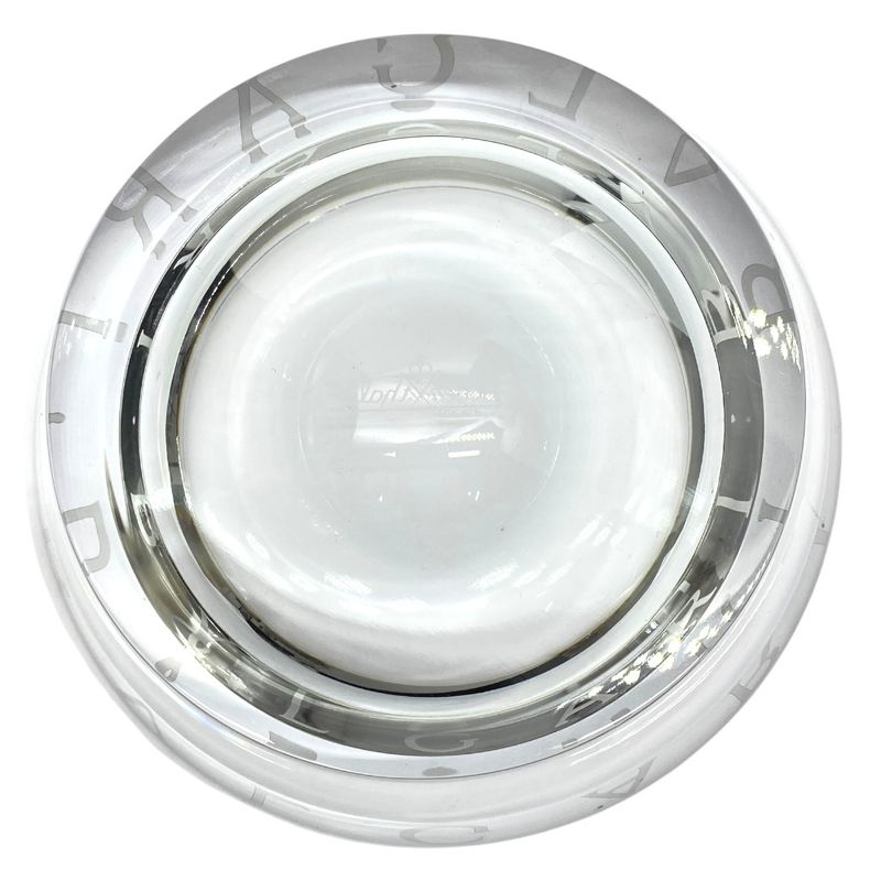 Bvlgari Rosenthal Crystal Ash Tray Ashtray Accessory Case Figurine Small 47502