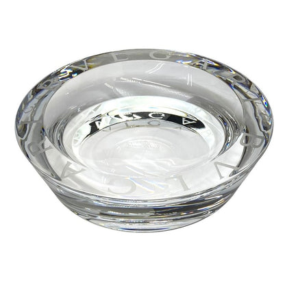 Bvlgari Rosenthal Crystal Ash Tray Ashtray Accessory Case Figurine Small 47502