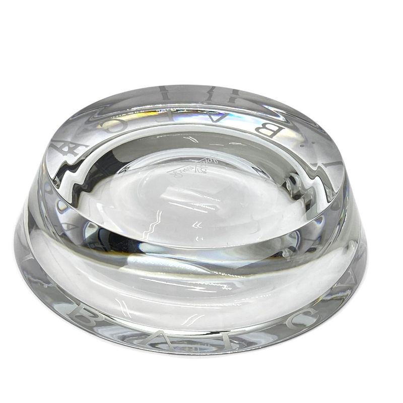 Bvlgari Rosenthal Crystal Ash Tray Ashtray Accessory Case Figurine Small 47502