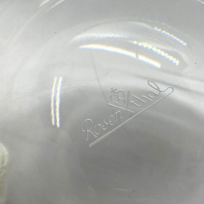 Bvlgari Rosenthal Crystal Ash Tray Ashtray Accessory Case Figurine Small 47502